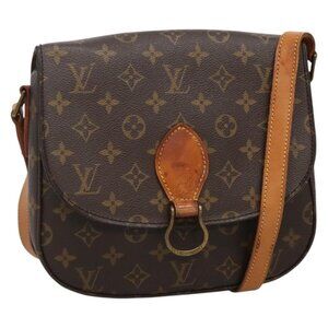 Authentic LOUIS VUITTON Monogram Saint Cloud GM Shoulder Bag M51242 LV